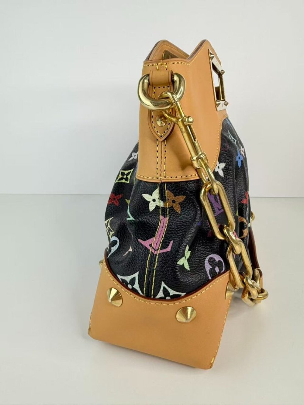 louis vuitton judy MM handbag monogram multicolor black - Picture 4 of 13